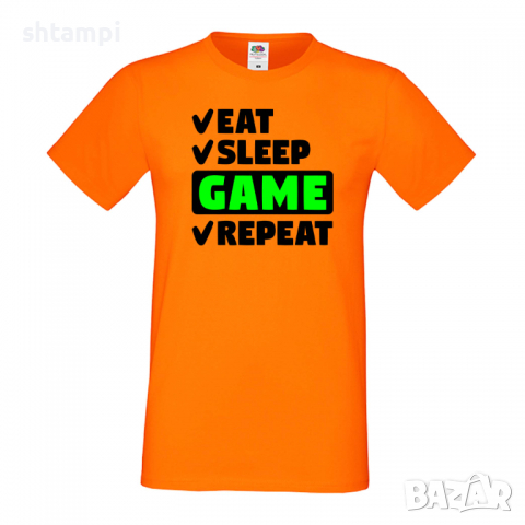 Мъжка тениска Game 6,Eat,Sleep,Game,Anime,Repeat,Ядене,Спане,Геймс,Подарък,Повторение,Празник,Игри, снимка 7 - Тениски - 36419205