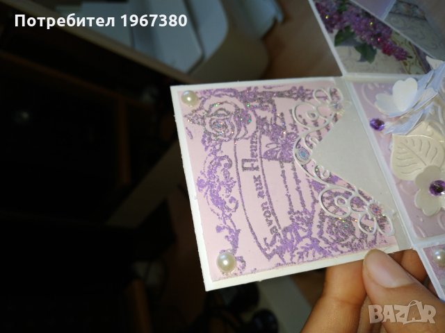 Експлодираща кутия за сватба "Люляк", снимка 5 - Подаръци за сватба - 26470166