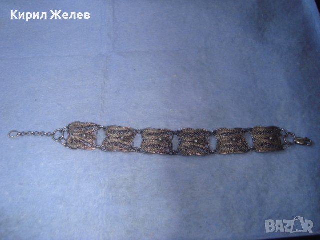 СТАРА ФИЛИГРАННА СРЕБЪРНА РЕТРО АРТ ГРИВНА ВИСОКА ПРОБА СРЕБРО 100% РЪЧНА МАЙСТОРСКА ИЗРАБОТКА 27251, снимка 11 - Антикварни и старинни предмети - 36867345