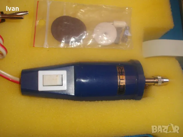 МИНИ ДРЕЛКА-ШЛИФОВАЛКА ПРАВ ШЛАЙФ ПЪЛЕН КОМПЛЕКТ СТОЙКА 45 АКСЕСОАРИ ЗА ТРУДНОДОСТЪПНИ МЕСТА KINZO, снимка 7 - Други инструменти - 48412350