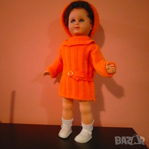 Колекционерска кукла GeGe France Vintage ретро 37 см, снимка 3 - Колекции - 44116488
