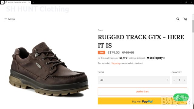 ECCO RUGGED TRACK GORE-TEX Leather Shoes размер EUR 42 естествена кожа водонепромокаеми - 512, снимка 3 - Ежедневни обувки - 43718784