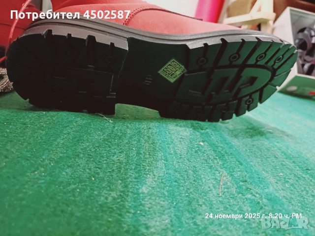 Червени високи ботуши, снимка 5 - Дамски ботуши - 52894421