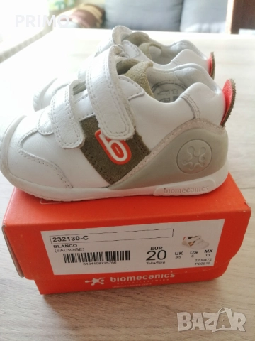 Детски обувки BIOMECANICS, бели,  № 20, снимка 4 - Бебешки обувки - 52440886