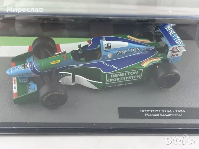 1:43 ATLAS 1:43 BENETTON Michael Schumacher БОЛИД ФОРМУЛА