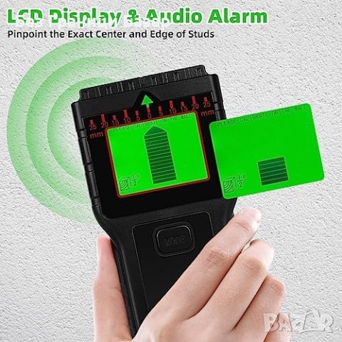 Нов 8 в 1 Стенен Скенер Детектор с LCD - Идеален за Дърво, Метал, Тръби, снимка 2 - Друга електроника - 43267373