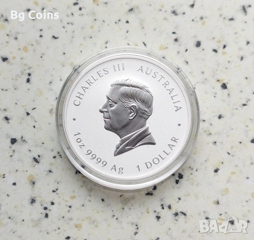 Сребро 1 OZ 2025 Змия , снимка 2 - Нумизматика и бонистика - 53077911