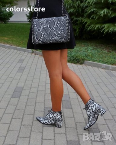  Боти на ток - змийски принт - G22