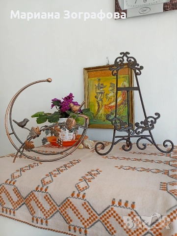 Телевизор SAMSUNG PLANO, Трапезна маса, 3 стола, Монитор, Комп. периферия, Свещници, Метални стойки , снимка 18 - Други ценни предмети - 41831814