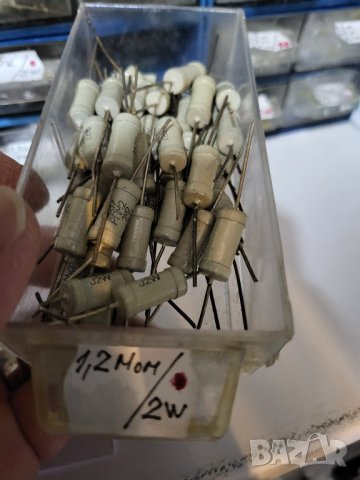 Български резистор, съпротивление, резистори   - 1,2 мегаома 2 вата
