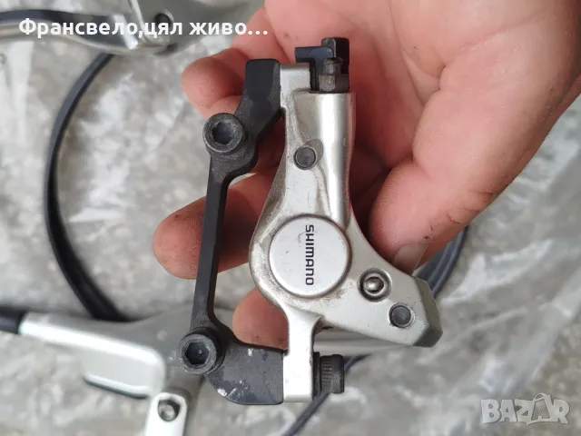 Хидравлични спирачки за велосипед колело Shimano alfine дължина 85/160, снимка 4 - Части за велосипеди - 50000492