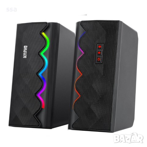 Marvo Тонколони Gaming Speakers 2.0 6W Bluetooth RGB - MARVO-SG-269, снимка 7 - Bluetooth тонколони - 43356134