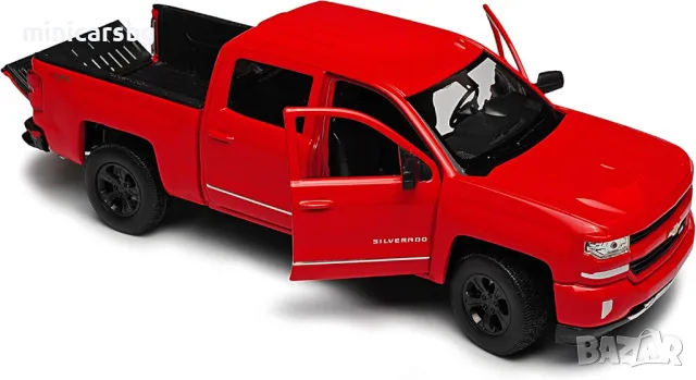 Метални колички: 2017 Chevrolet Silverado Welly, снимка 2 - Колекции - 47880606