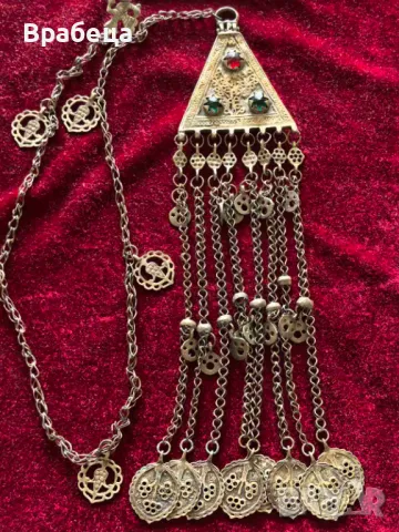 Възрожденски сребърен накит. Косичник, снимка 5 - Антикварни и старинни предмети - 50412551