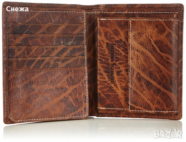 Bruno Banani W320/1837 вертикален портфейл /кафяв и коняк/, снимка 2 - Портфейли, портмонета - 32586503