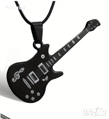 Мъжко колие с китара , снимка 4 - Колиета, медальони, синджири - 50499000