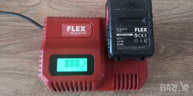 Flex зарядно и батерии, снимка 5 - Винтоверти - 48876822