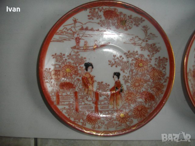 Япония-Нов Порцелан-Чиния/Чинии-Колекционерски-Ръчна Изработка-Made in JAPAN, снимка 5 - Чинии - 39829583