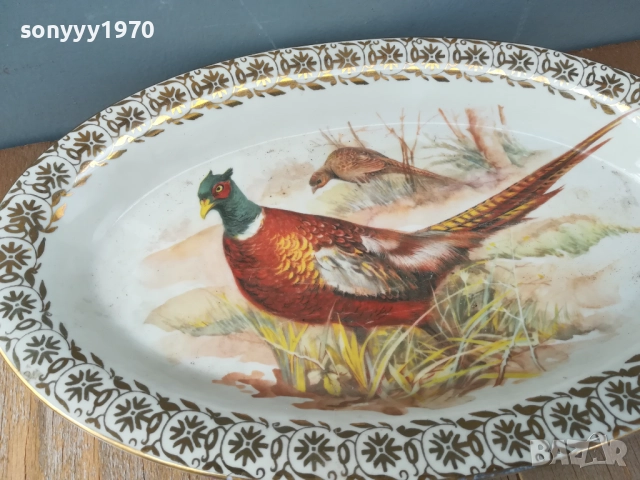 ГОЛЯМА ПОРЦЕЛАНОВА ЧИНИЯ С ФАЗАН 0909251142LCHERY, снимка 12 - Антикварни и старинни предмети - 51651529