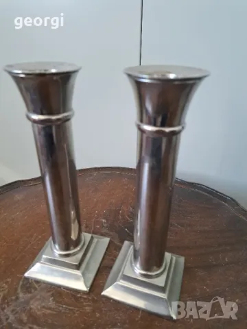 два свещника от неръждаема стомана   5/2, снимка 2 - Декорация за дома - 49082001