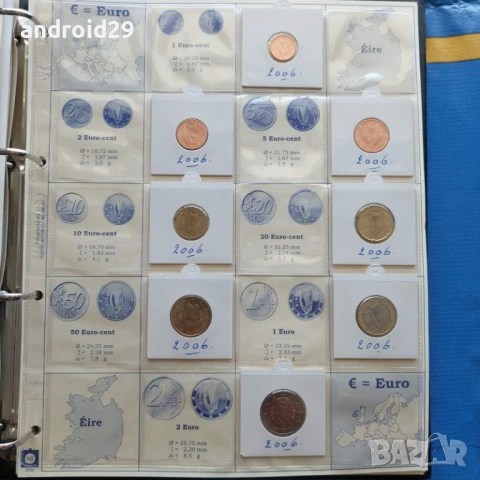 Евро монети 1c-2 Euro 2006 г. на първите 12 членки на Европейския Съюз, снимка 10 - Нумизматика и бонистика - 50604360