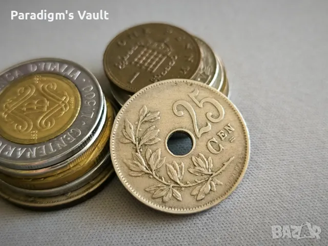 Монета - Белгия - 25 сентима | 1921г.