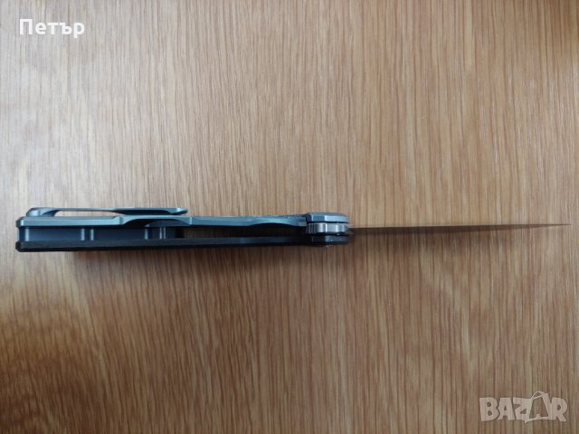 Сгъваем нож Green Thorn F95 HATI дръжка титан карбон острие D2, снимка 5 - Ножове - 27754062