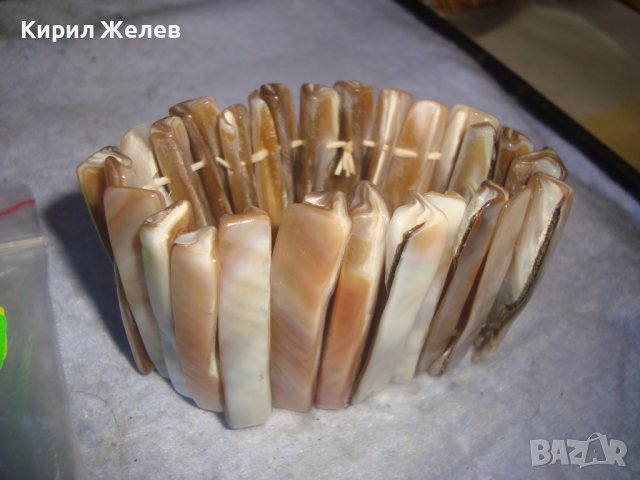 СЕДЕФЕНА ХЕНД МЕЙД ЛЯТНА ПЛАЖНА АРТ ГРИВНА КРАЛСКИ СЕДЕФ 10802, снимка 5 - Гривни - 37115290