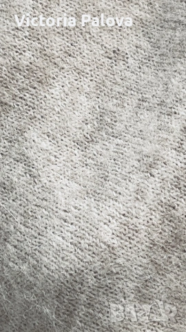 SELECTED FEMME премиум пуловер от вълна и алпака , луксозен бежов нюанс, снимка 12 - Блузи с дълъг ръкав и пуловери - 53559227