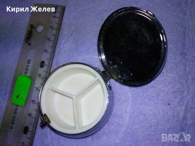 ПРЕКРАСНА МЕТАЛНА ДАМСКА ПУДРИЕРА с ОГЛЕДАЛЦЕ / КУТИЙКА За ХАПЧЕТА ДЖОБЕН МИНИ МОДЕЛ 41261, снимка 9 - Други - 43805568