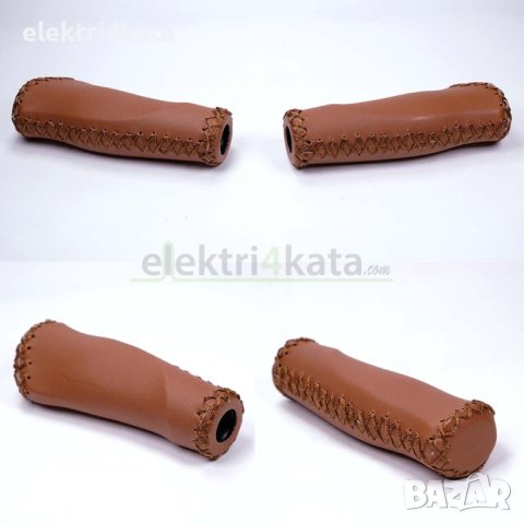 Луксозни кожени грипове, ръкохватки за кормило, снимка 2 - Аксесоари за велосипеди - 43240316