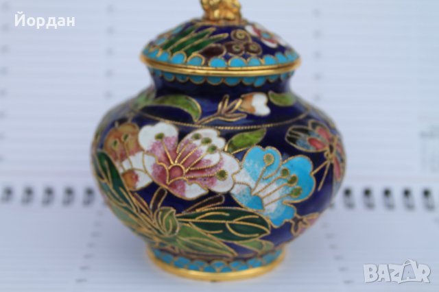 Ваза бронз и емайл, снимка 6 - Вази - 40657452