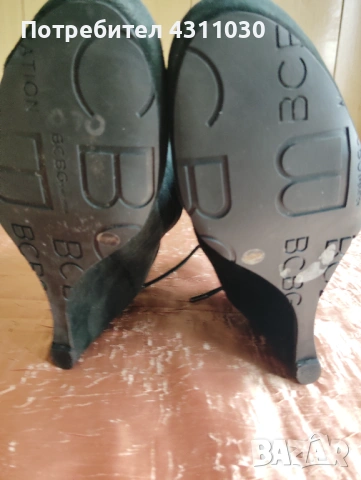 Черни велурени боти BCBG Generation 36/37 , снимка 9 - Дамски боти - 53417206