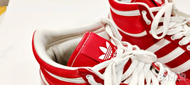 Редки червени маратонки Adidas Sleek Series Hi Top Размер 37 1/3 UK 4 1/2 G61361 US 6, снимка 7 - Маратонки - 52933029