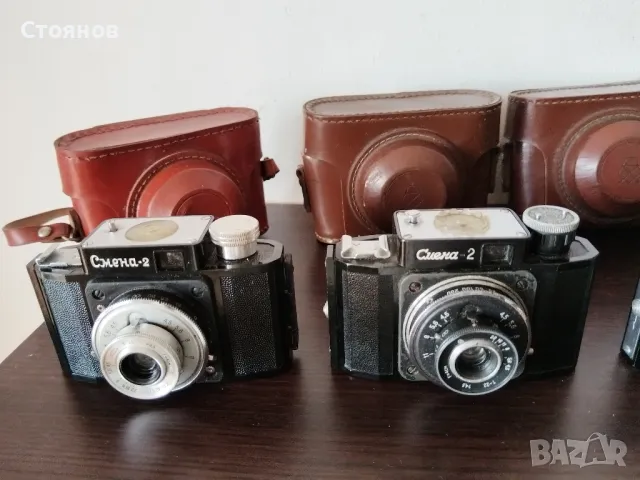 Колекция Фотоапарати Смена 2, 4, СССР, снимка 3 - Фотоапарати - 49648141