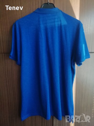 Bayern Munich Adidas Polo оригинална тениска XL Munchen синя рядък модел Байерн Мюнхен , снимка 2 - Тениски - 43107427