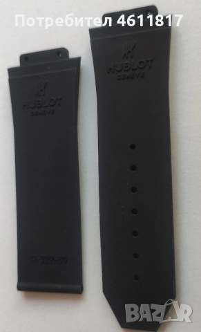 Силиконова каишка HUBLOT 28-19мм, снимка 5 - Каишки за часовници - 52179599