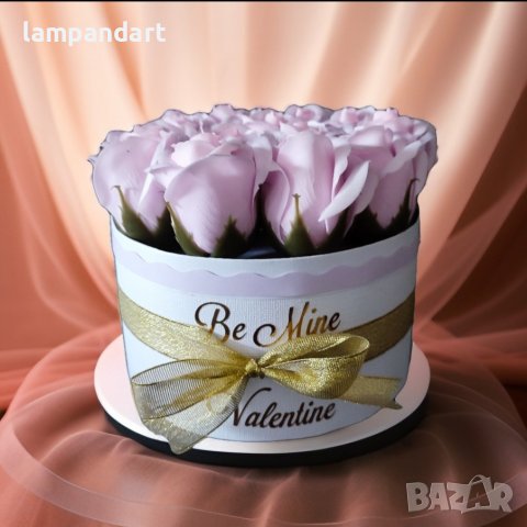 Кутия с вечни рози за подарък, снимка 3 - Романтични подаръци - 43983269