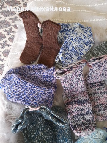 Ръчно изработени детски терлици и чорапи, снимка 3 - Чорапи - 43059185