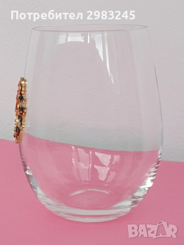 Декорирана стъклена коледна чаша, снимка 5 - Декорация за дома - 52483612