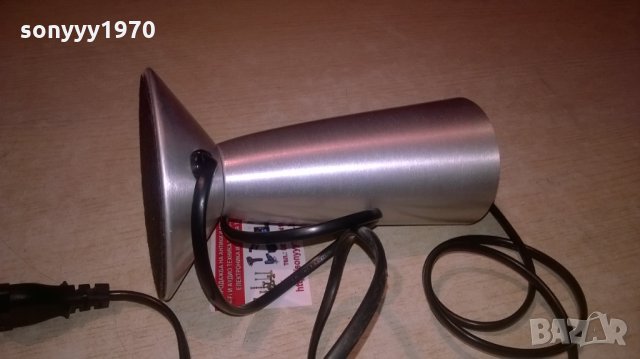 НАСТОЛЕН АЛУМИНИЕВ ПЛАФОН-17Х11Х7СМ-ВНОС ХОЛАНДИЯ, снимка 12 - Настолни лампи - 27801591