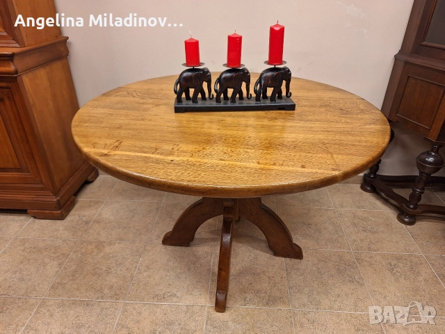 Маса за трапезария дъб масив 