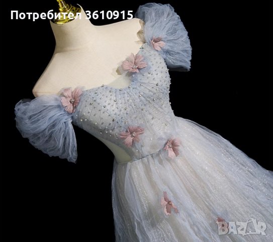 Бална рокля с цветя, снимка 1