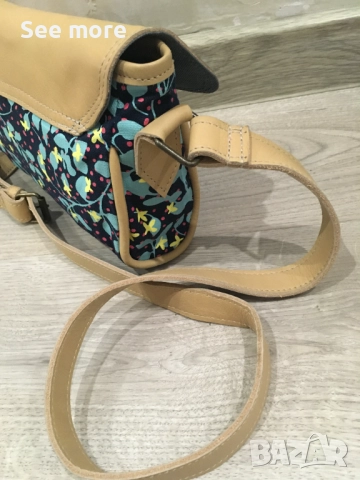 PEPERTREE чанта от естествена кожа и плат, снимка 5 - Чанти - 52071864