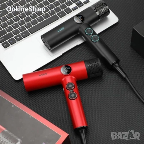 Професионален сешоар VGR с BLDC мотор 110 000 RPM – Йонна технология и дифузер, снимка 15 - Други - 52816266