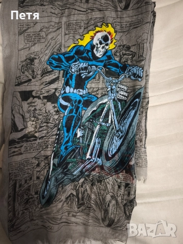 Ghost rider, Marvel, шал, снимка 4 - Шалове - 52681514