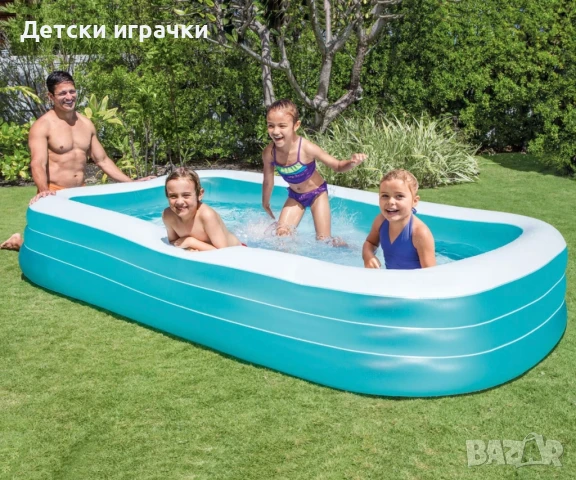 Надуваем басейн INTEX, 305 х 183 х 56 см, семеен, 1020л , снимка 1