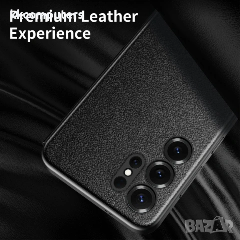 Smart View кожен калъф с прозорец и протектор за Samsung Galaxy S24 Ultra - четири цвята, снимка 6 - Резервни части за телефони - 53412744