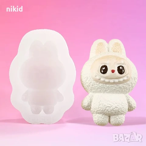 Labubu Лабубу чудовище силиконов молд форма фондан шоколад гипс смола декор