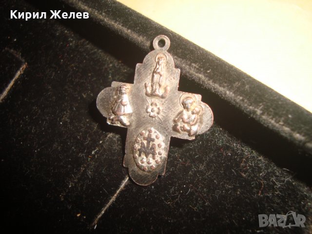 СТАРО РЯДКО КАТОЛИЧЕСКО КРЪСТЧЕ ДВУСТРАННО 21654, снимка 8 - Антикварни и старинни предмети - 32525188
